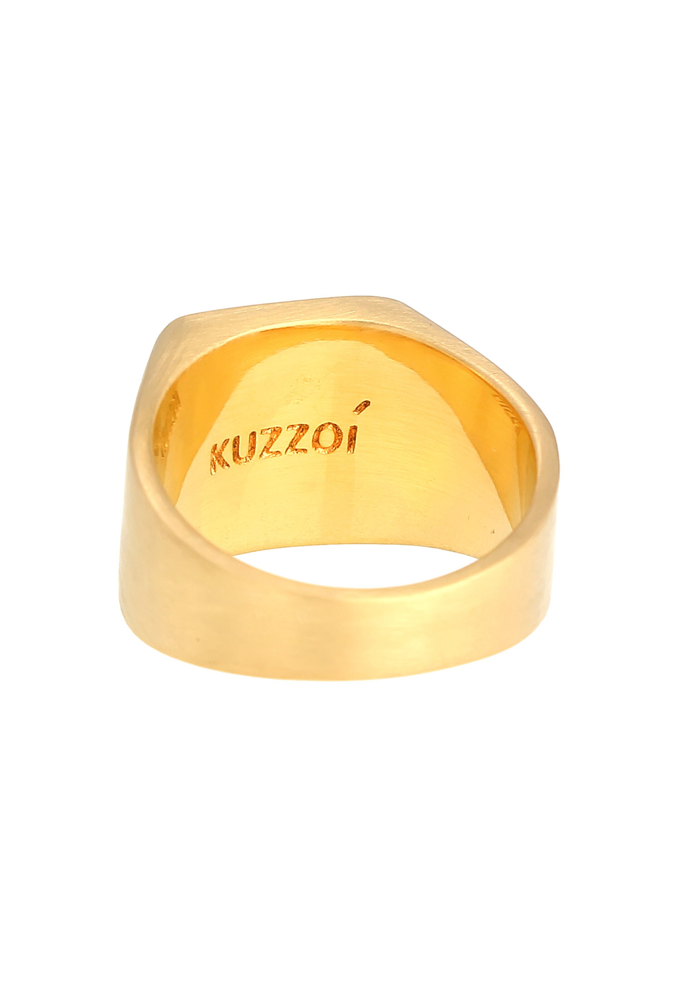 KUZZOI Ring Pfeil, Siegelring in Gold