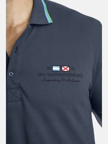 Jan Vanderstorm Poloshirt 'Hjord' in Blau: Vorderseite