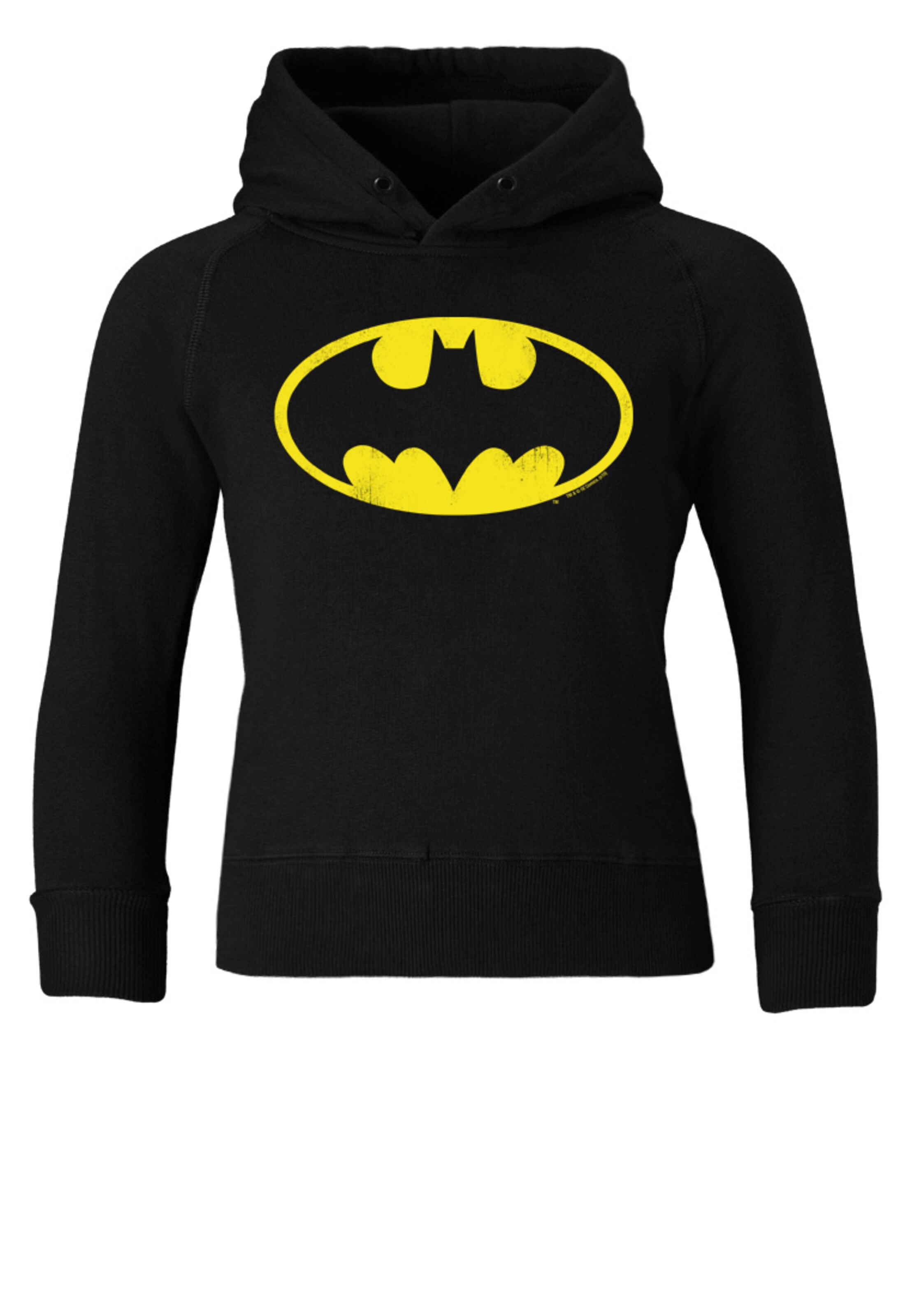 LOGOSHIRT Sweater &#x27;Batman&#x27; in Black: front