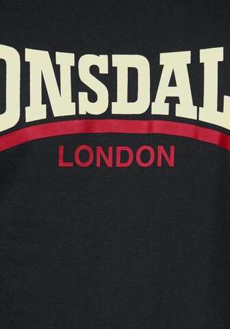 LONSDALE Shirt 'TWO TONE' in Black