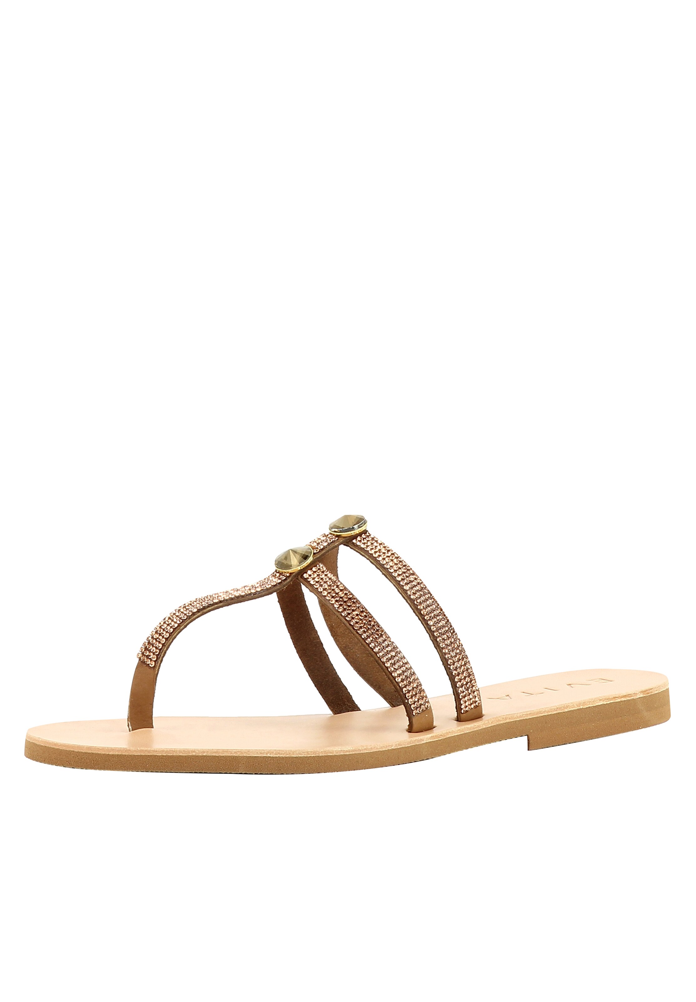 EVITA Sandale in Braun: Vorderseite