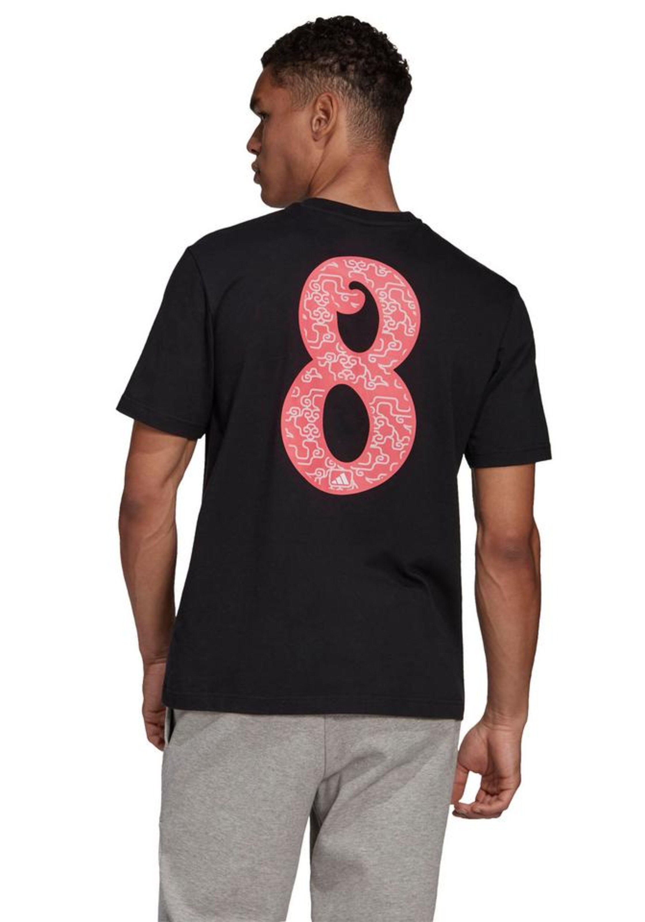 ADIDAS PERFORMANCE Funktionsshirt 'Lucky 8' in Schwarz