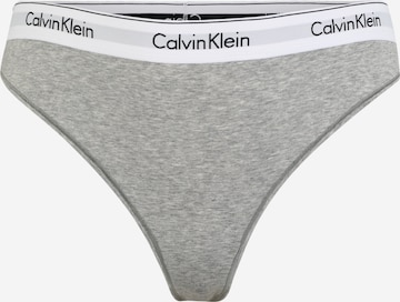 Tanga 'THONG' de la Calvin Klein Underwear pe gri: față