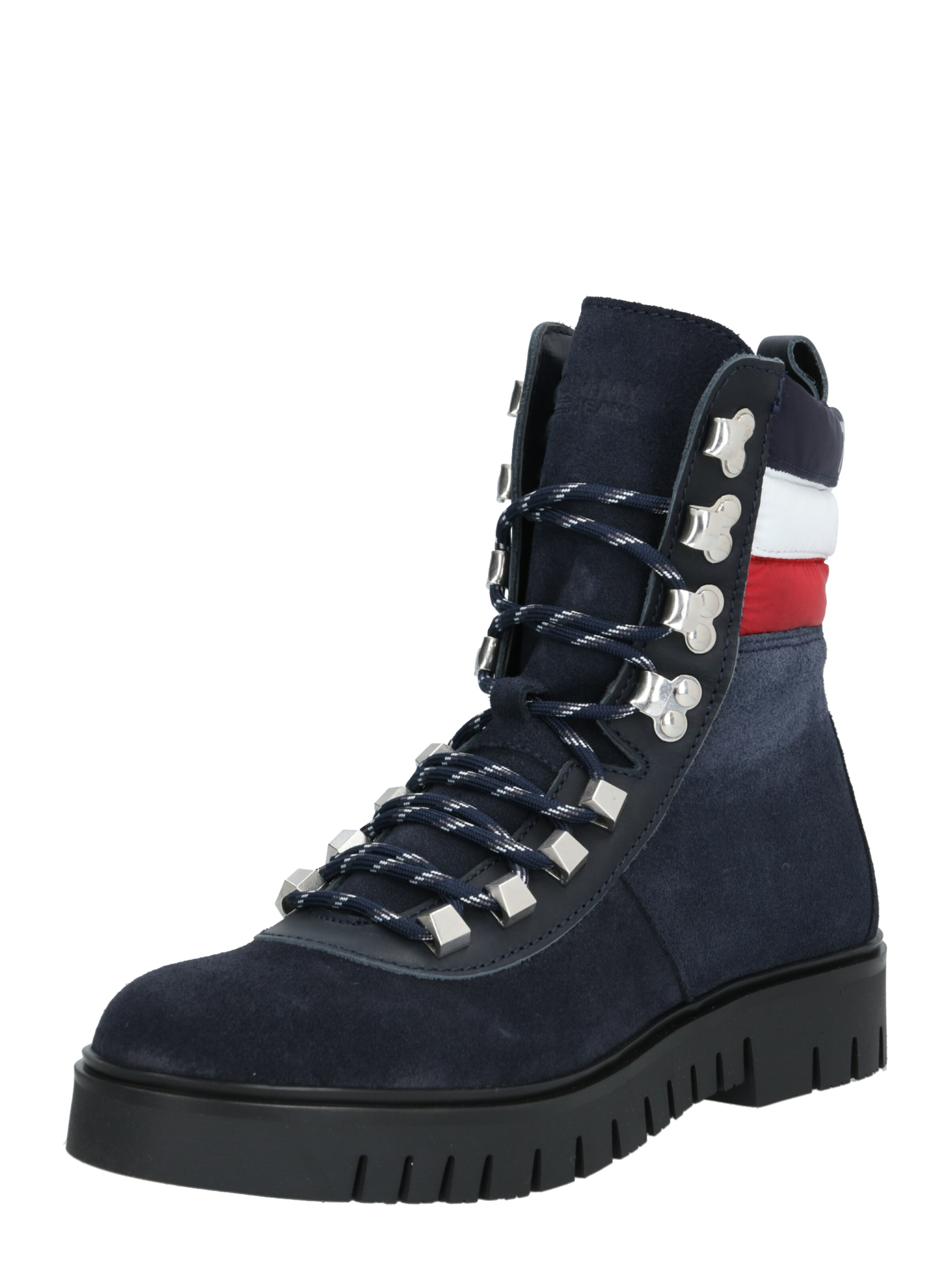 Tommy Jeans - Veterlaarzen 'PADDED NYLON LACE UP BOOT' in de kleur Donkerblauw