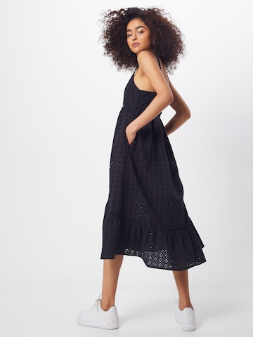 melns Superdry Kleita 'DAISY MIDI DRESS'