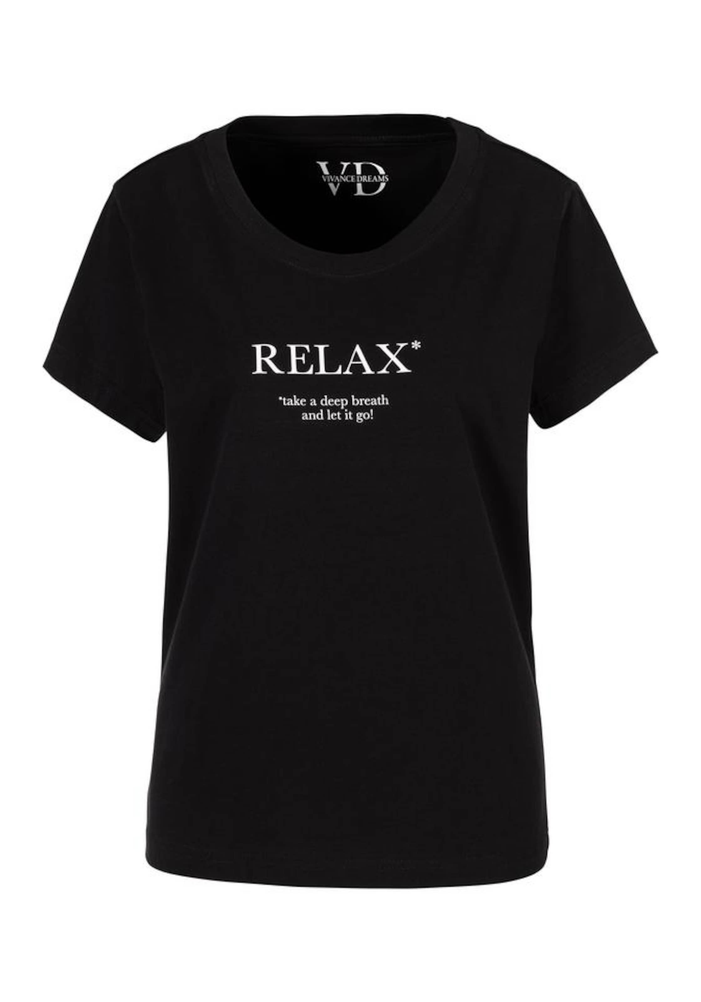 Camicia da notte di VIVANCE in nero: frontale