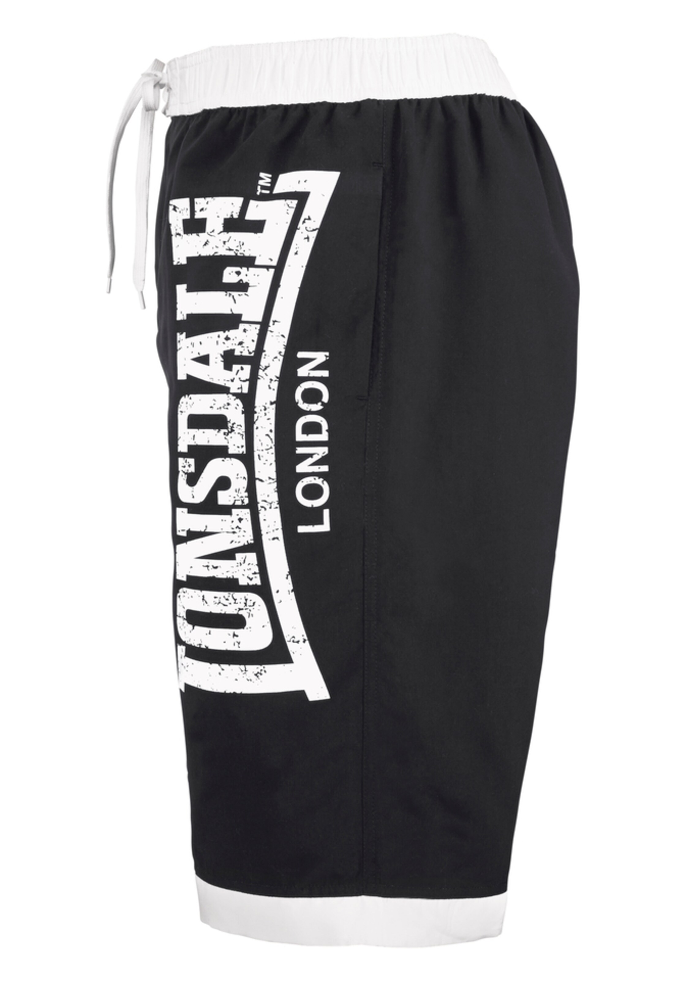 LONSDALE Swimming shorts 'Clennell' in Black