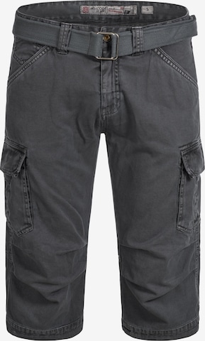 Regular Pantalon cargo 'Nicolas' INDICODE JEANS en gris : devant