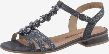 REMONTE Sandalen met riem in Blauw: voorkant