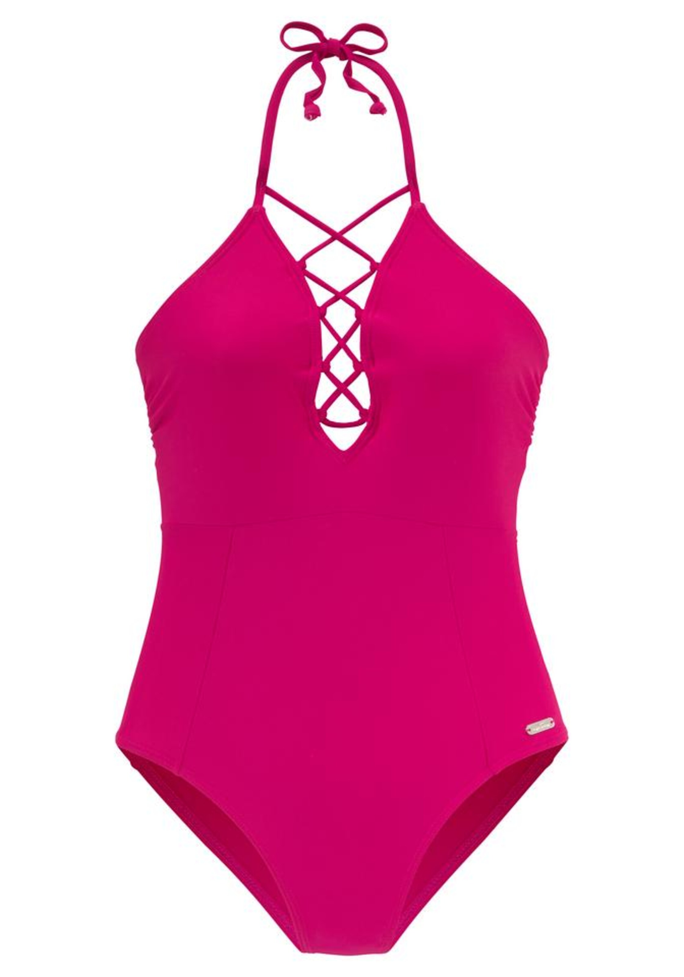 VENICE BEACH - Badeanzug in dunkelpink