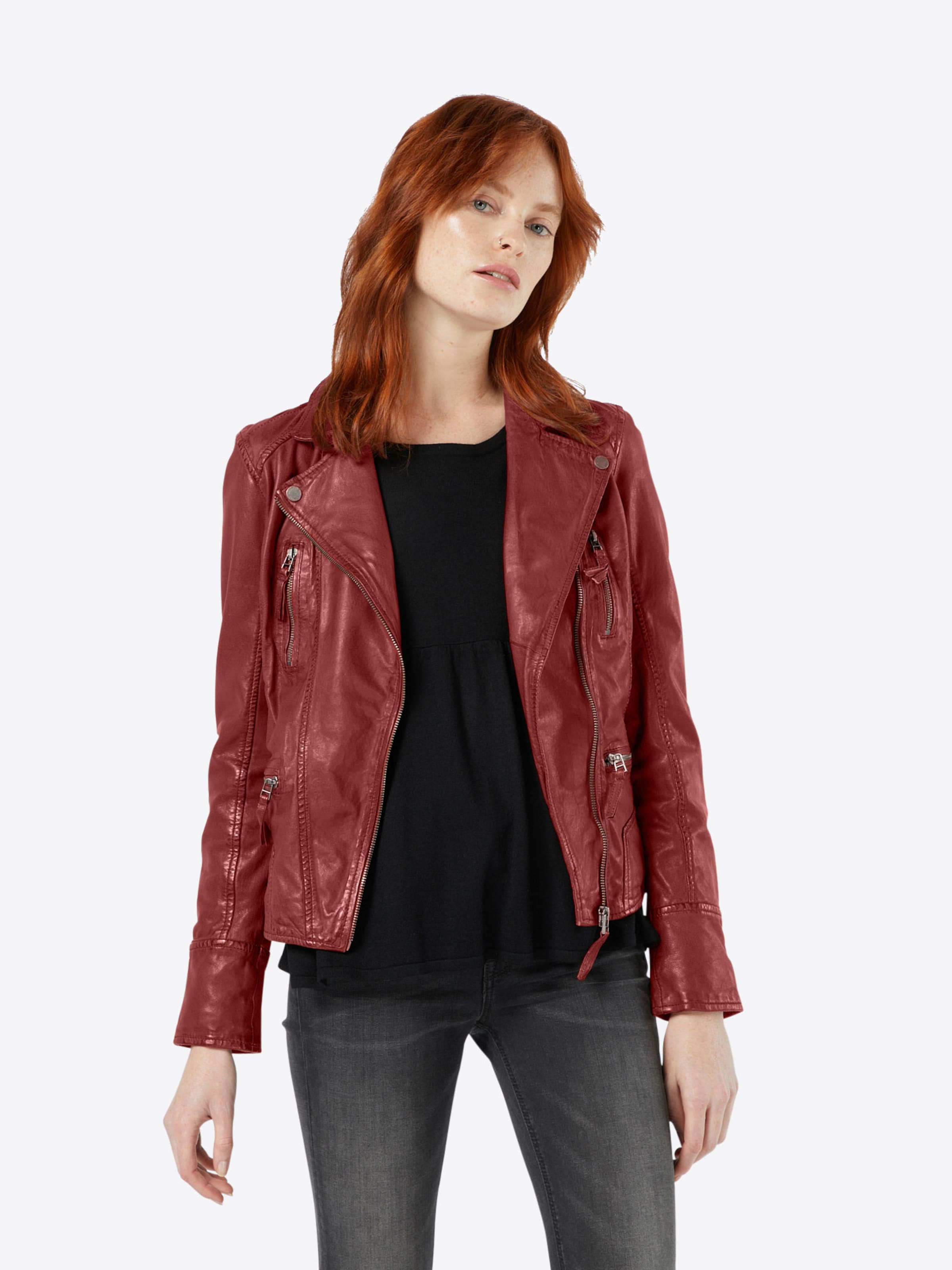OAKWOOD Between-season jacket in Red: front