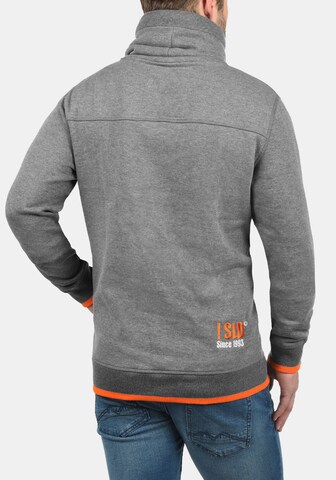 !Solid Stehkragenpullover 'BENJAMIN TUBE' in Grau