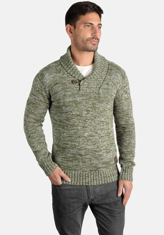 Pull-over 'Phil' !Solid en vert : devant