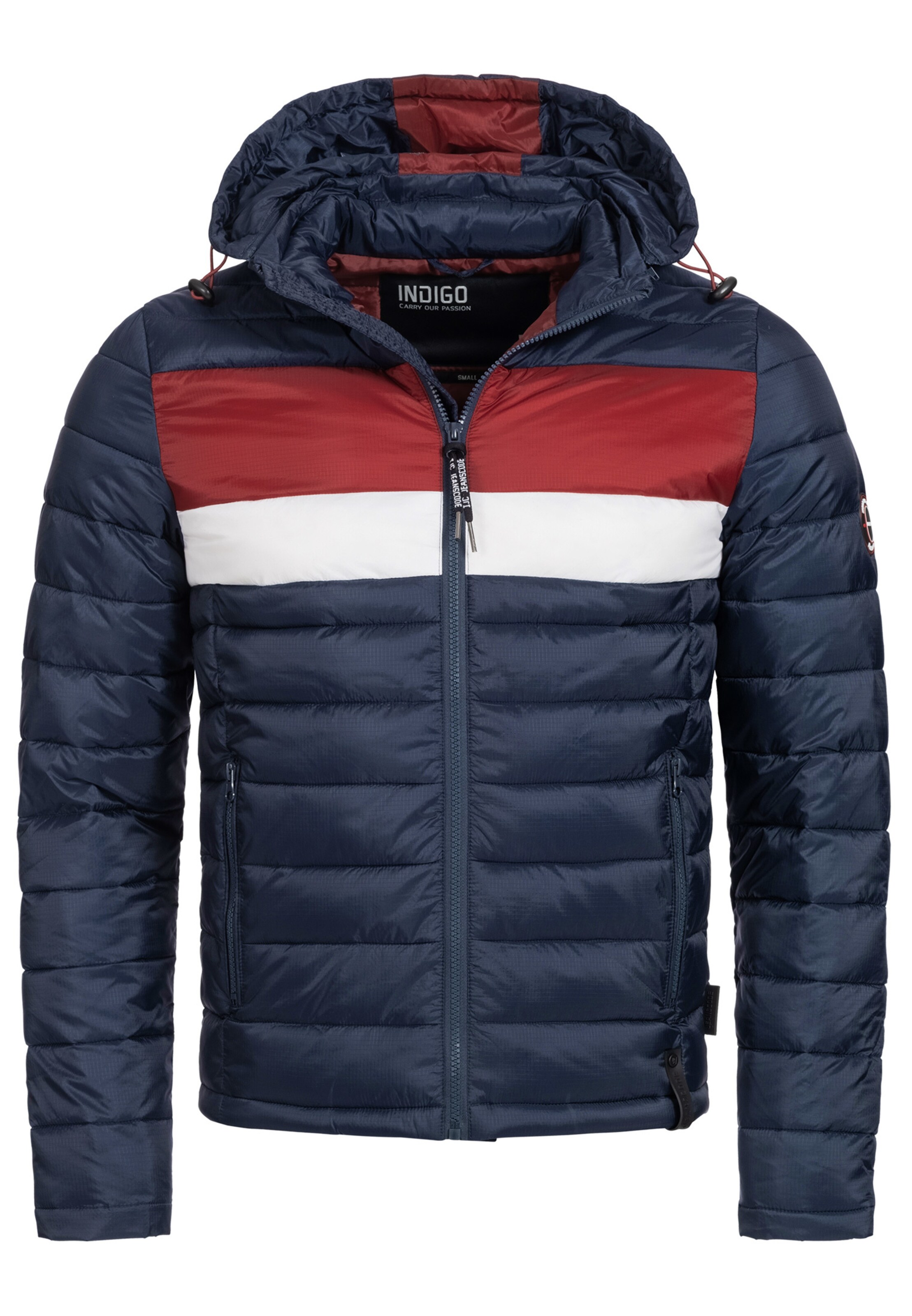 INDICODE JEANS Jacke 'Hampshire' in Blau: Vorderseite