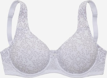 NUANCE T-shirt Bra in White: front