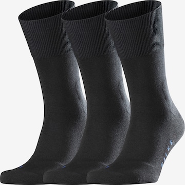 FALKE Sockor 'Run 3-Pack' i svart: framsida