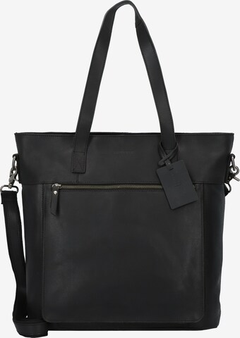 Burkely Schultertasche 'Vintage Jade' in Schwarz: predná strana