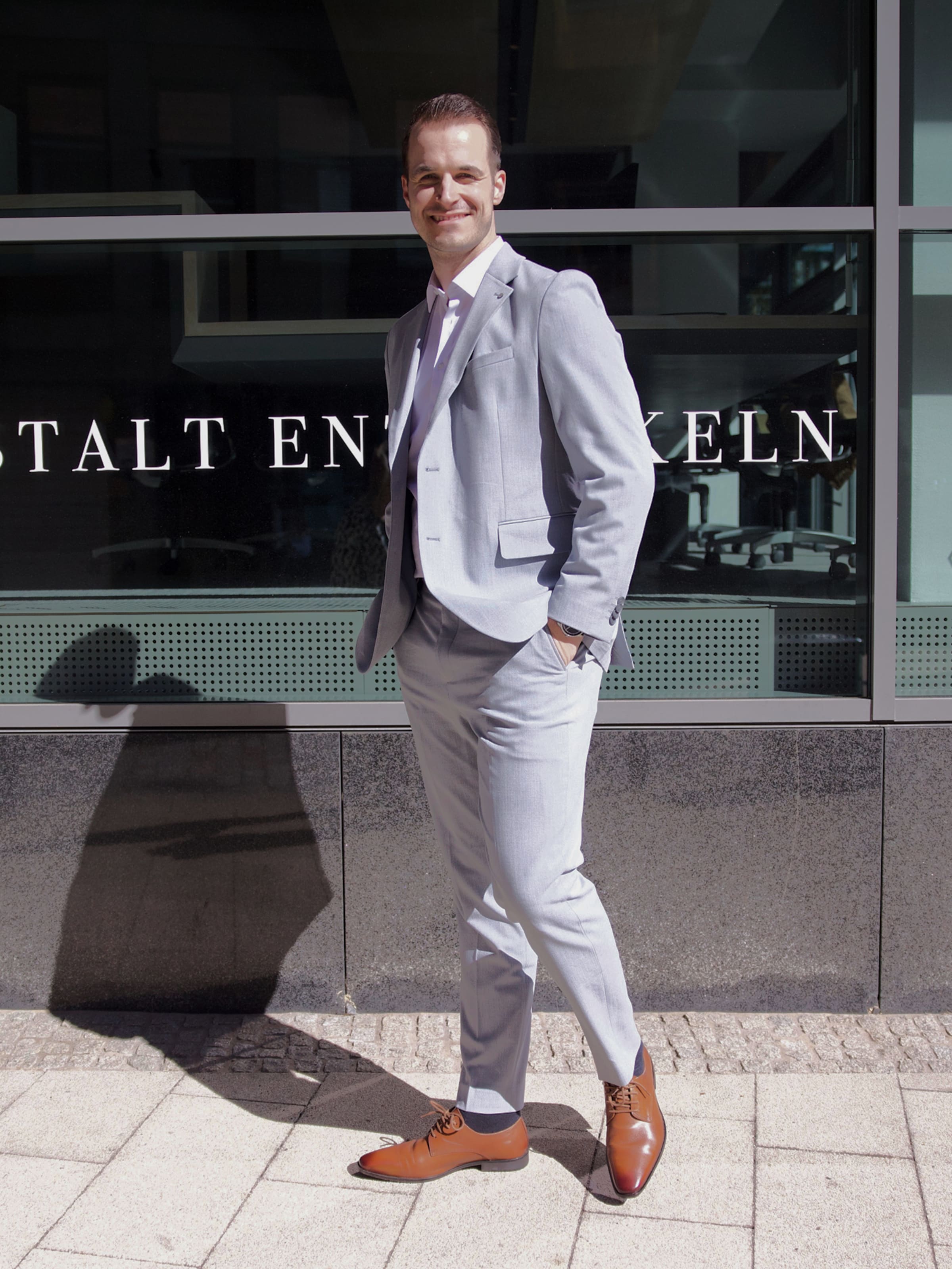 Steffen S. - Blue Gray Suit Look