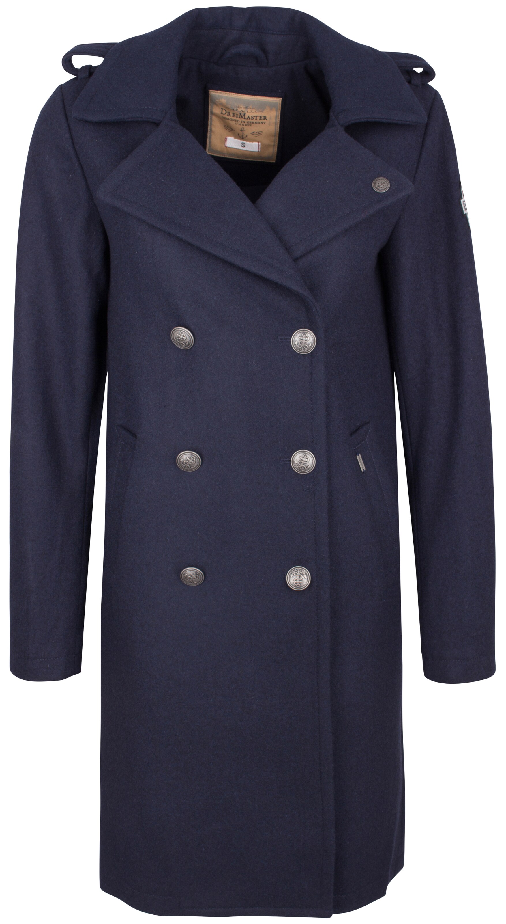 DREIMASTER - Tussenmantel in de kleur Marine