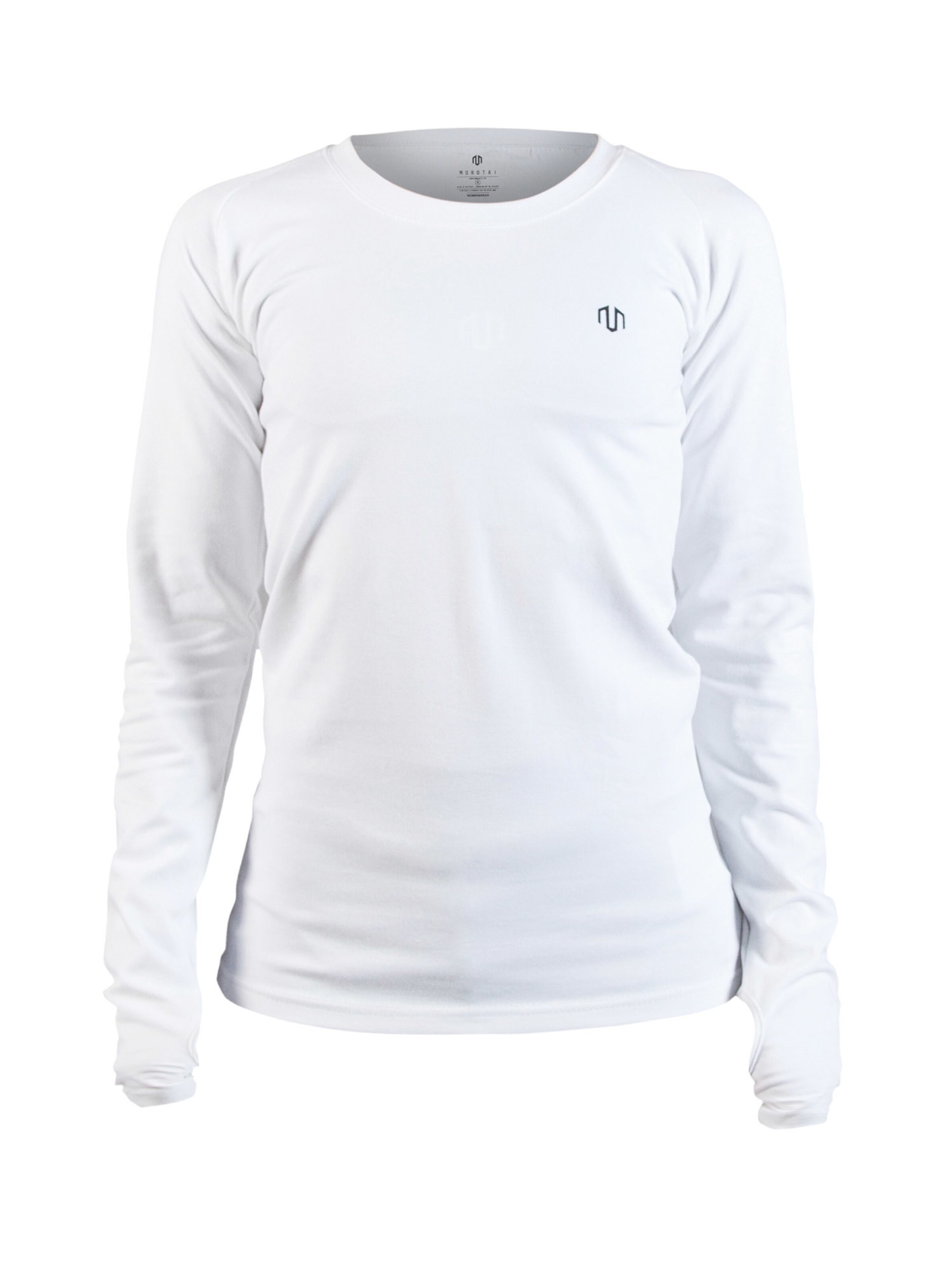 MOROTAI - Shirt 'Basic Logo' in weiß