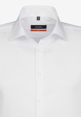 SEIDENSTICKER - Slim Fit Camisa clássica em branco