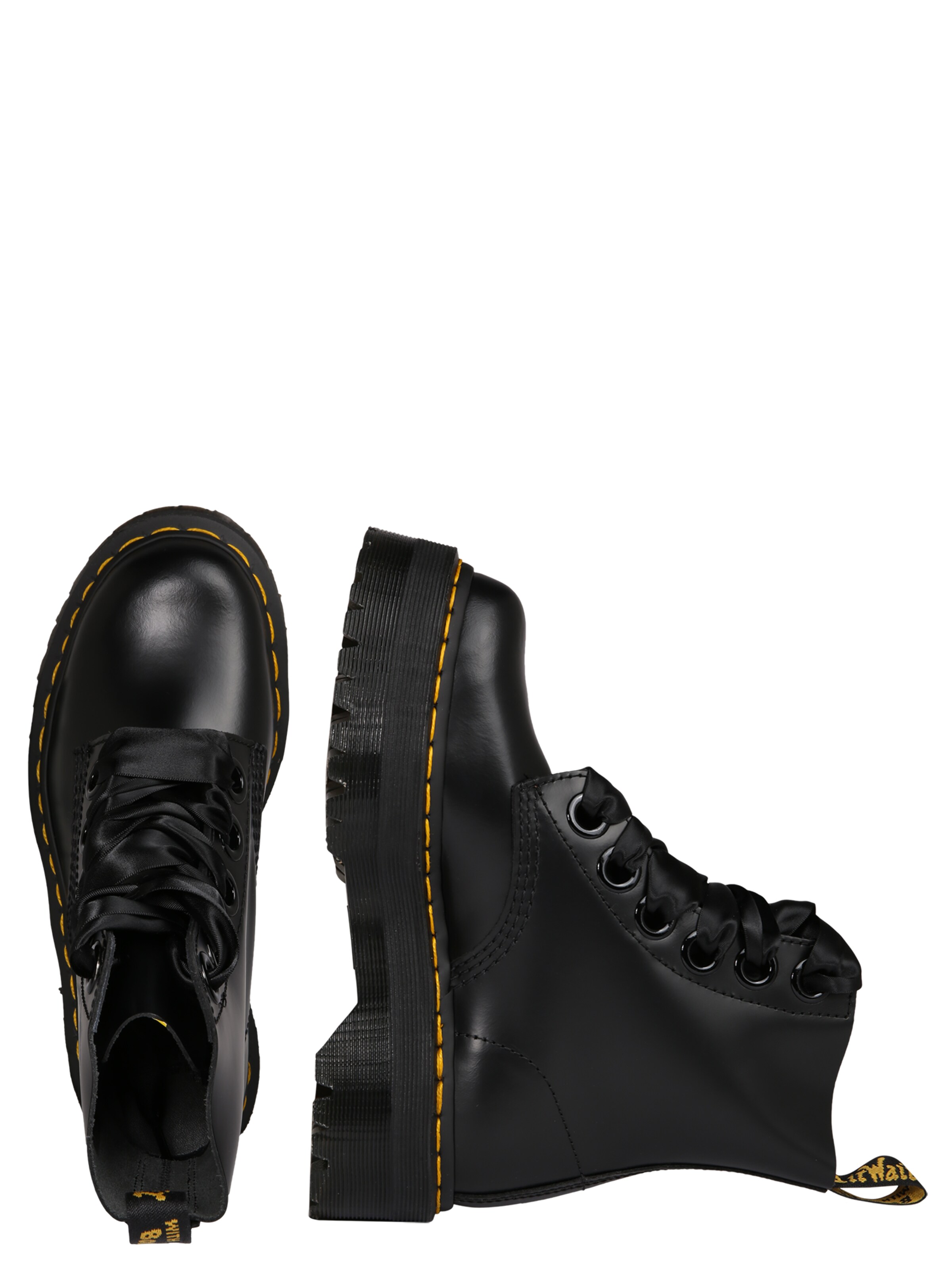 Dr. Martens Schnürstiefelette 'Molly' in Schwarz: Seite