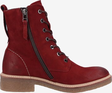 CAMEL ACTIVE Lace-Up Ankle Boots in Red