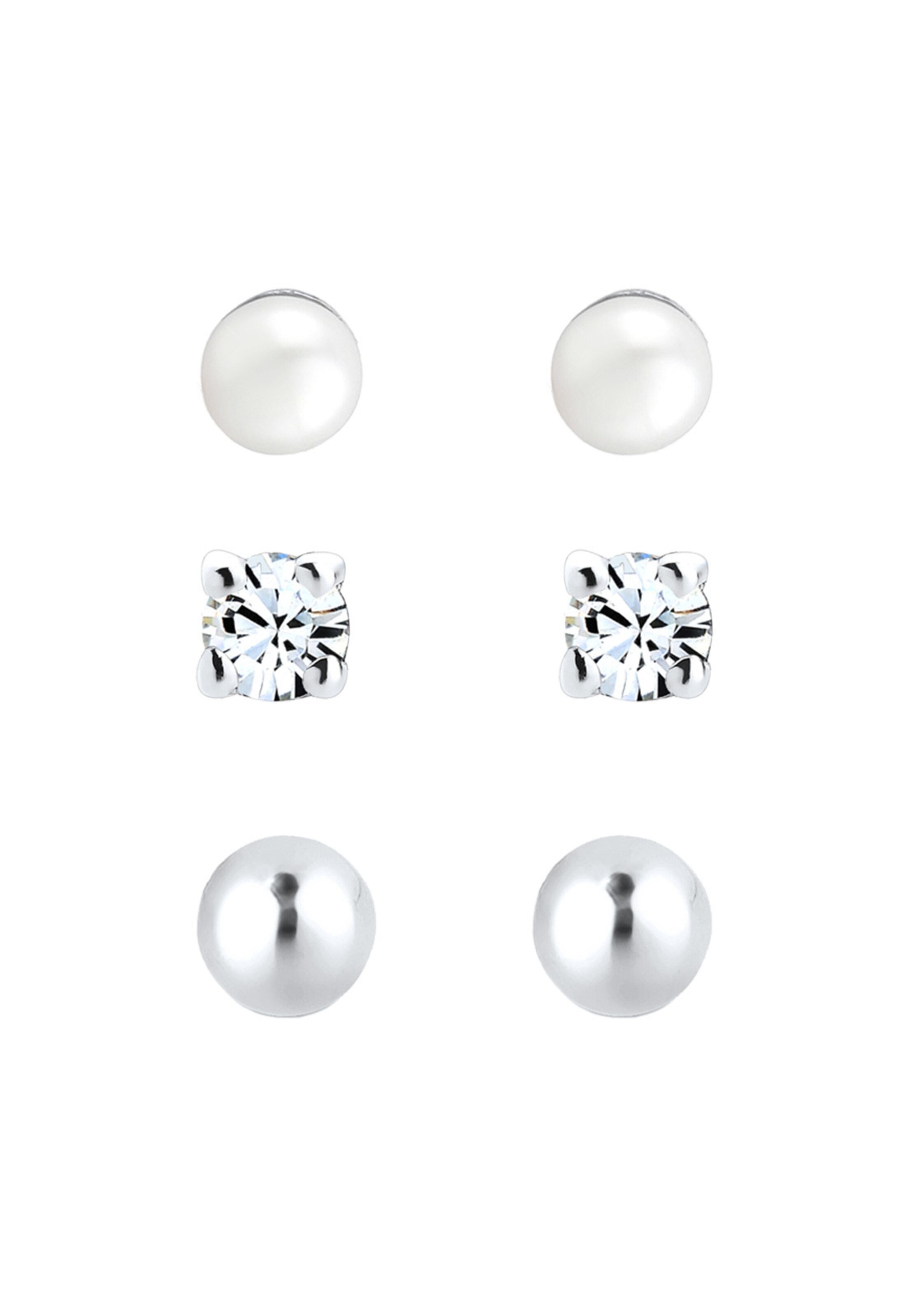 ELLI Ohrstecker in Silber: Vorderseite