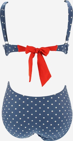 Invisible Maillot de bain 'Alice' petit amour en bleu