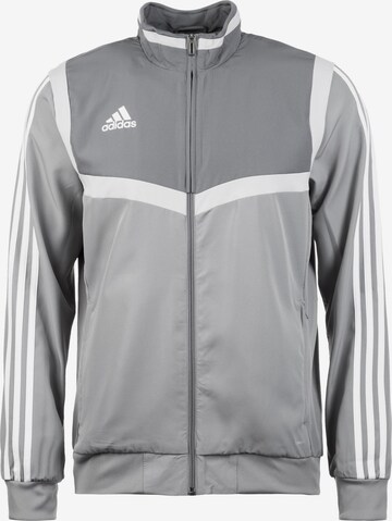 ADIDAS SPORTSWEAR Athletic Jacket 'Tiro 19' in Grey: front