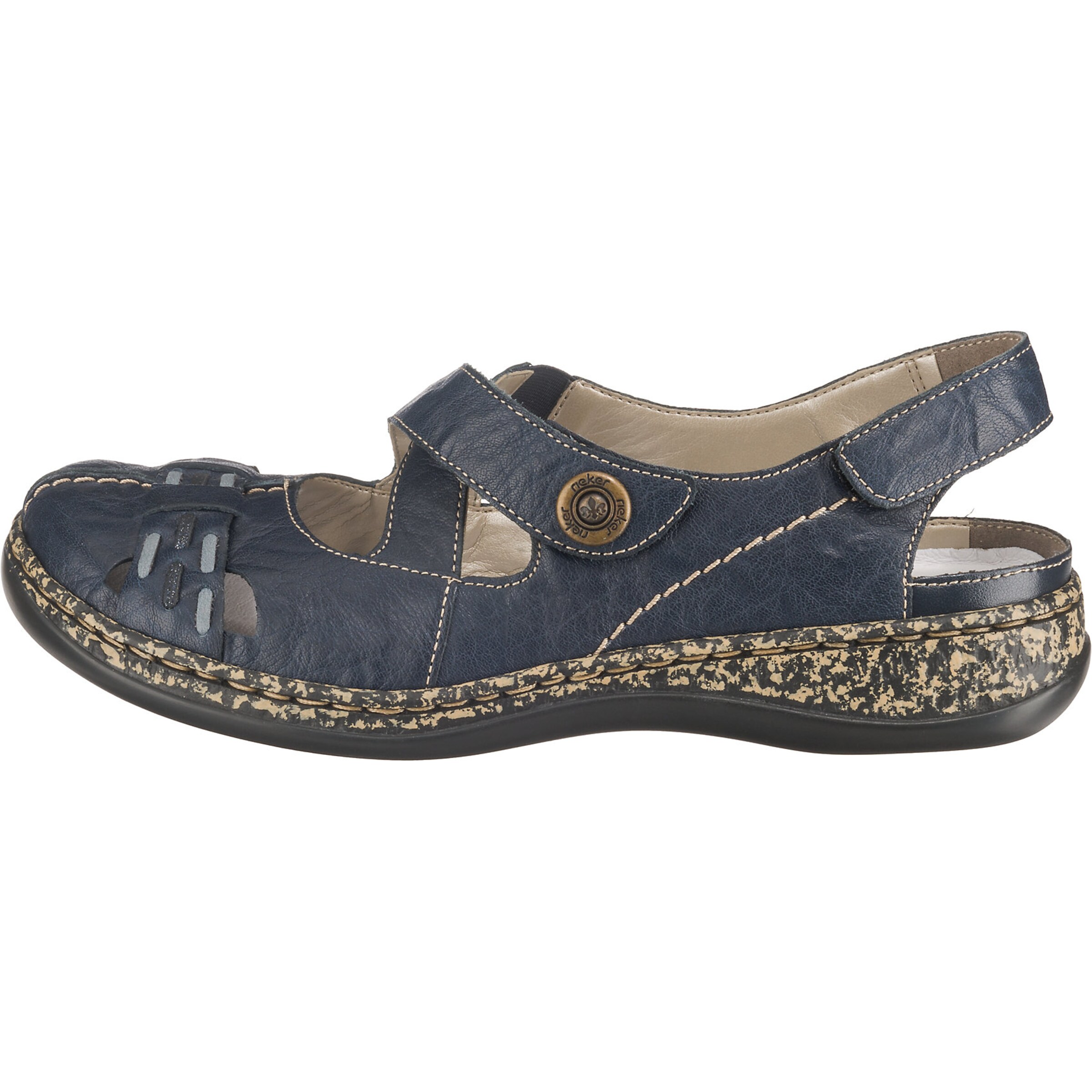 Rieker Ballerina 'Massa-Preston' in Blau