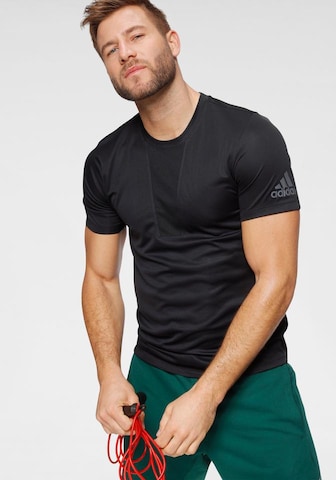 juoda ADIDAS SPORTSWEAR Standartinis modelis Sportiniai marškinėliai: priekis