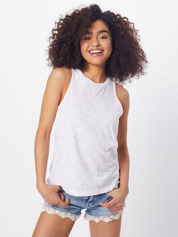 Superdry - Top en blanco: frente