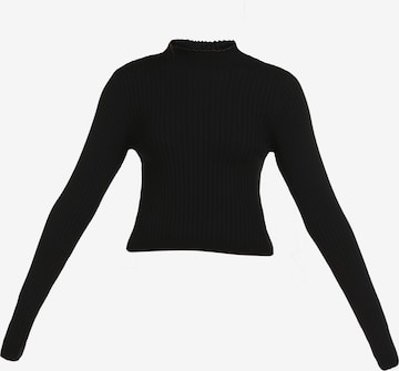 myMo ATHLSR Athletic Sweater in Black: front