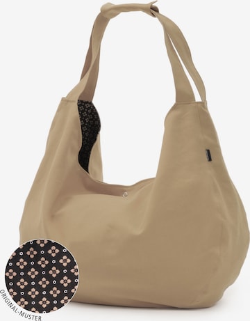 YOGISTAR.COM Sports Bag in Beige: front