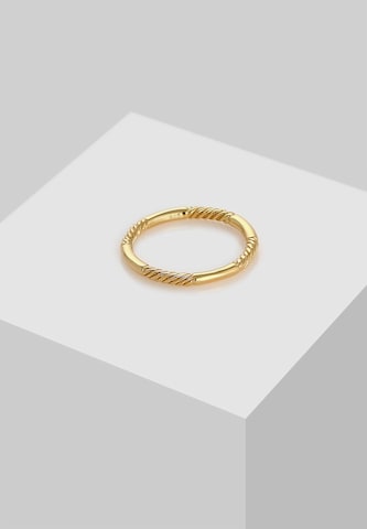 ELLI Ring Bandring, Twisted in Gold