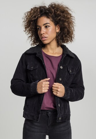 Urban Classics Jacke 'Sherpa' in Schwarz: Vorderseite