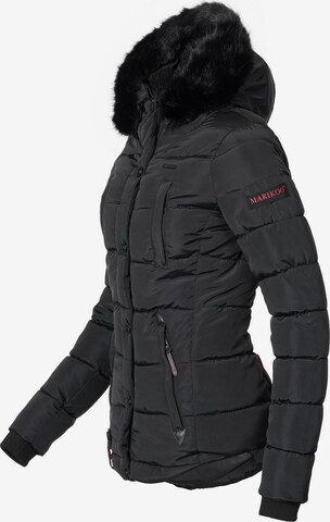 MARIKOO Winter Jacket 'Lotusblüte' in Black