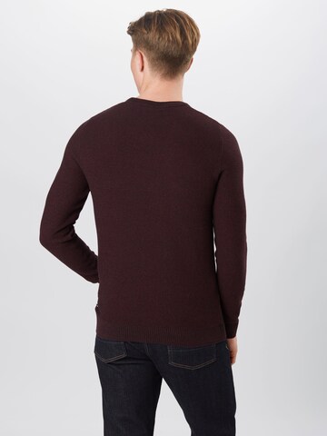 JACK & JONES Regular Fit Pullover 'Aaron' in Rot