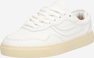GENESIS Platform trainers 'G-Soley Tumbled' in White: front