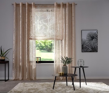 MY HOME Curtains & Drapes in Beige