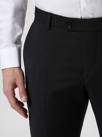 Finshley & Harding Regular Trousers with creases 'Mitch' in Black
