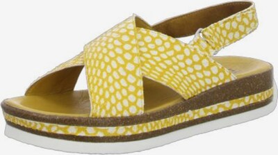 THINK! Sandale in gelb / weiß, Produktansicht