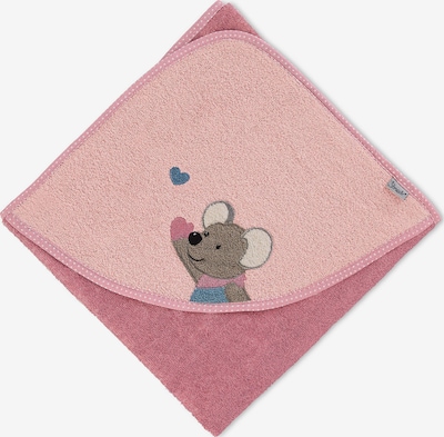 STERNTALER Badetuch 'Mabel' in dunkelblau / taupe / rosa / pitaya, Produktansicht