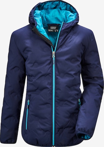 KILLTEC Outdoorjas 'Lynge' in Blauw: voorkant