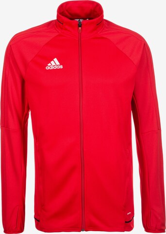 ADIDAS PERFORMANCE Athletic Jacket 'Tiro 17' in Red: front