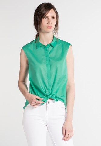 ETERNA Blouse in Groen: voorkant