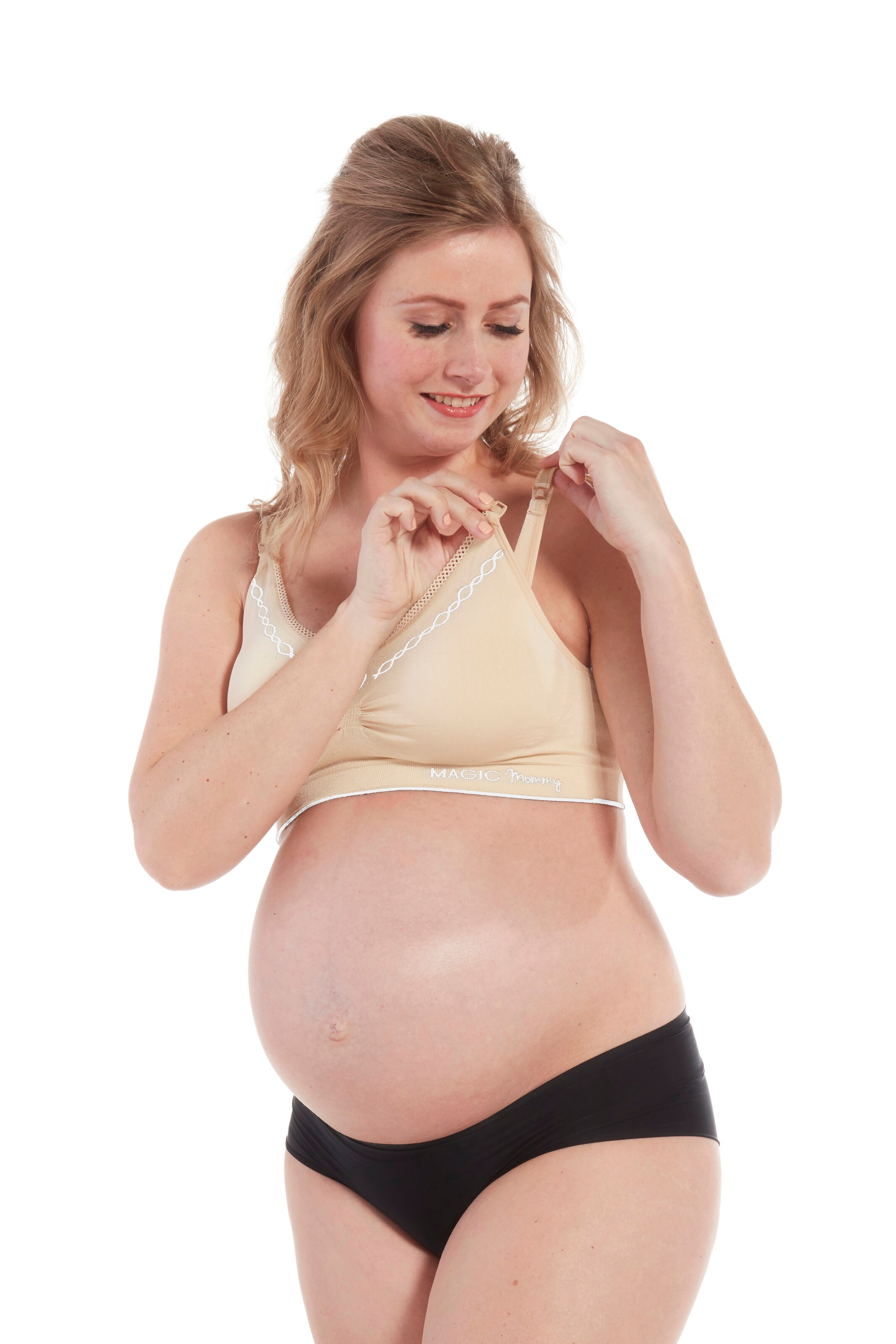 MAGIC Bodyfashion Regular Still-BH 'Fancy Mommy' in Beige: Vorderseite