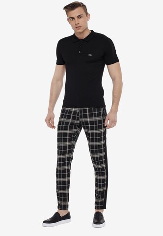 CIPO & BAXX Poloshirt in Schwarz