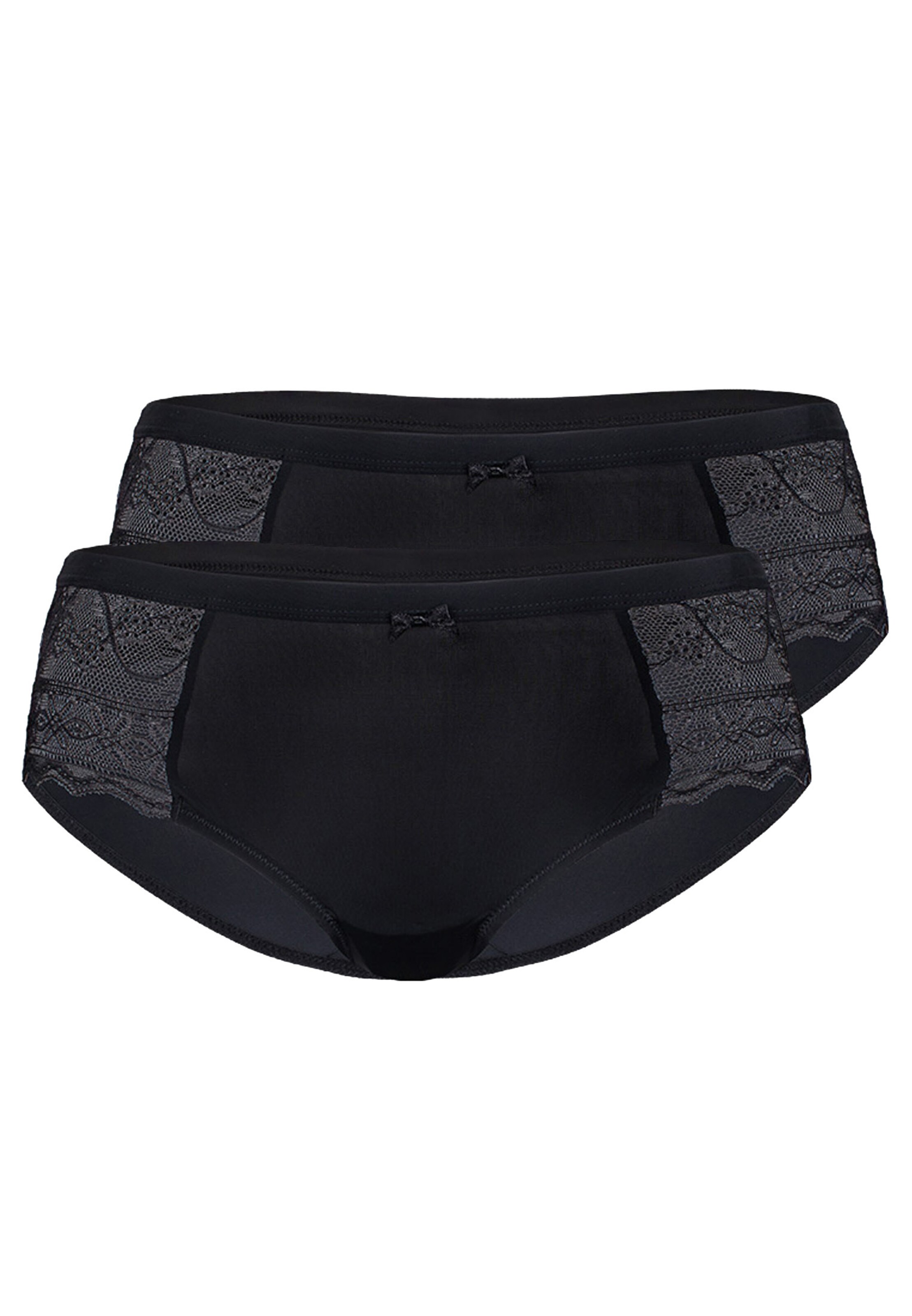 sassa Pant 'FANCY LACE' in Schwarz: Vorderseite